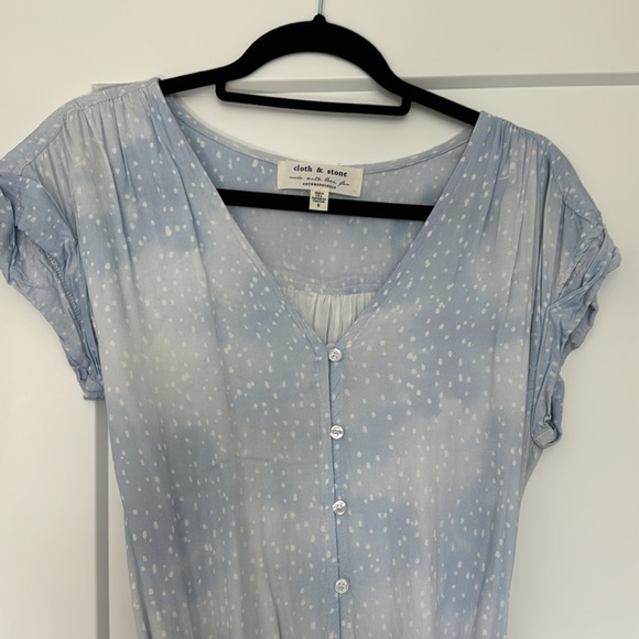 Anthropologie Cloth & Stone Blue Dress - Picture 3 of 8